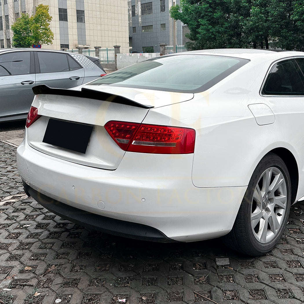 V Style Gloss Black Boot Spoiler for Audi B8 B8.5 A5 S5 RS5 2 Door 07-16 - Carbon Factory