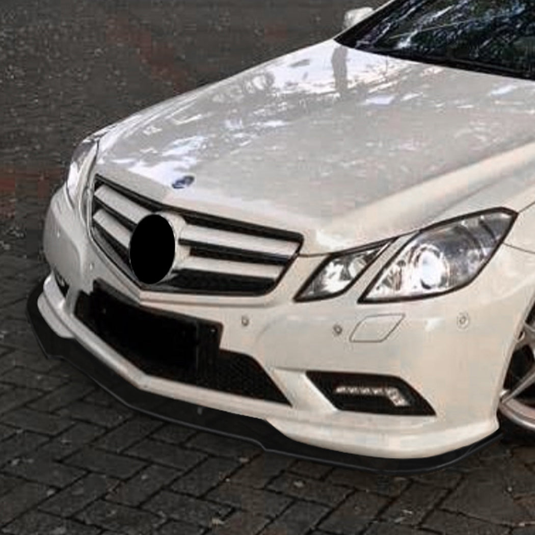 AMG Style Gloss Black Front Splitter for Mercedes Benz C207 E Class Coupe AMG 10-12 - Carbon Factory