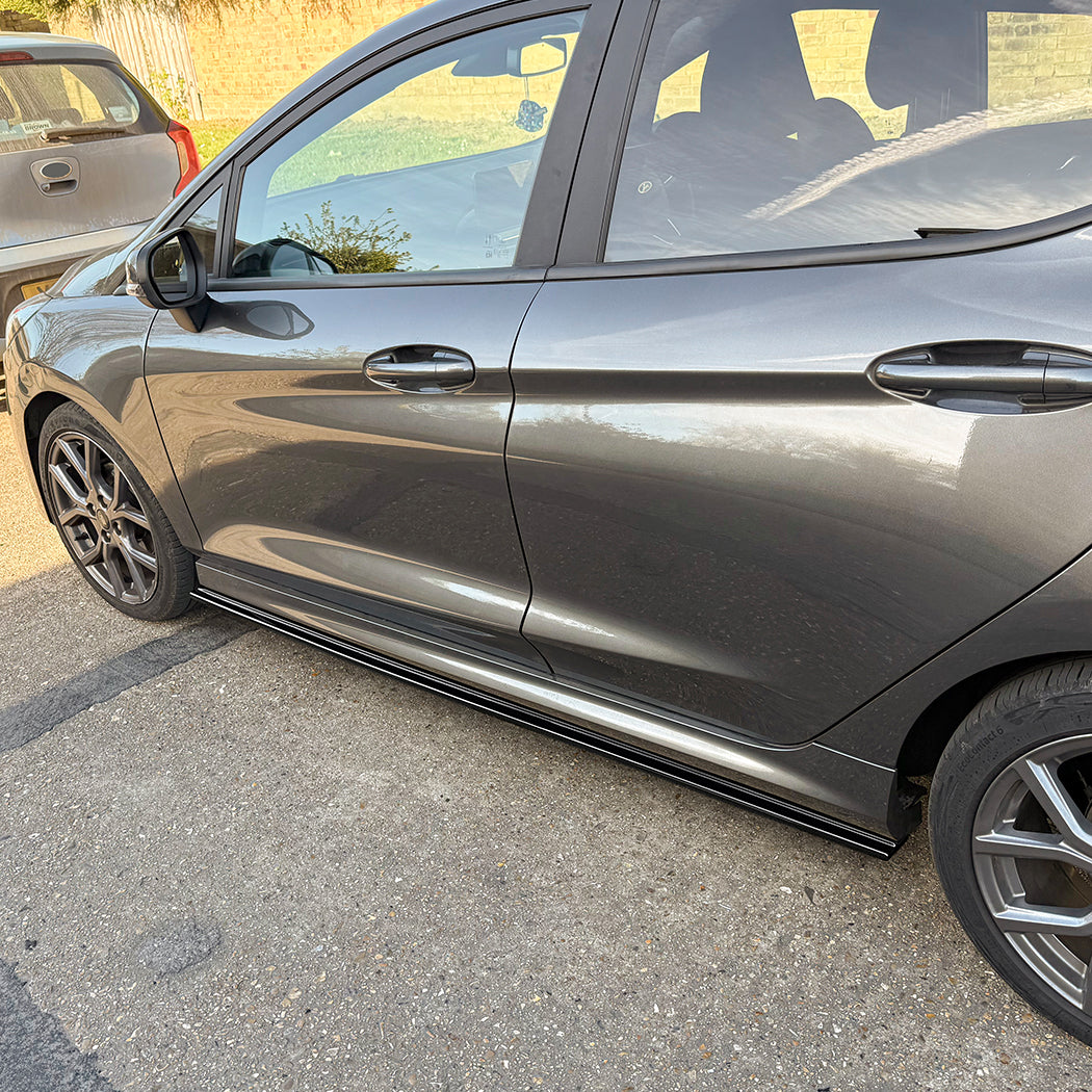 Gloss Black Side Skirts for Ford Fiesta ST B479 MK8 MK8.5 18-23