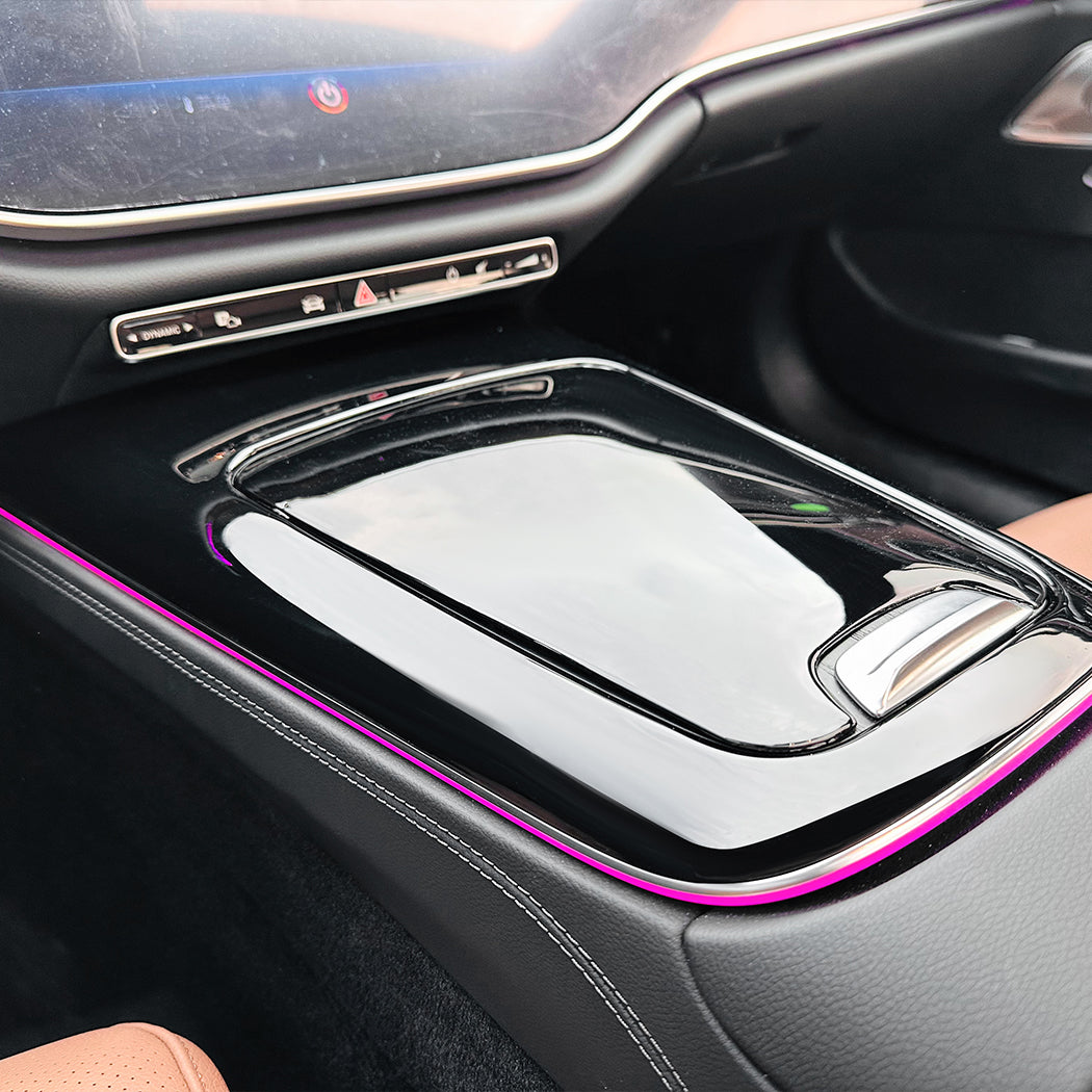 Gloss Black Front Interior Trims for Mercedes Benz W214 E Class 24-Present - Carbon Factory