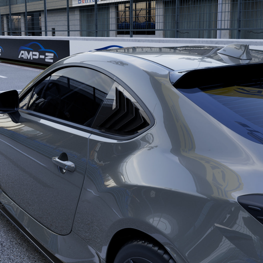 Gloss Black Window Louvers for Toyota GR86 22-26