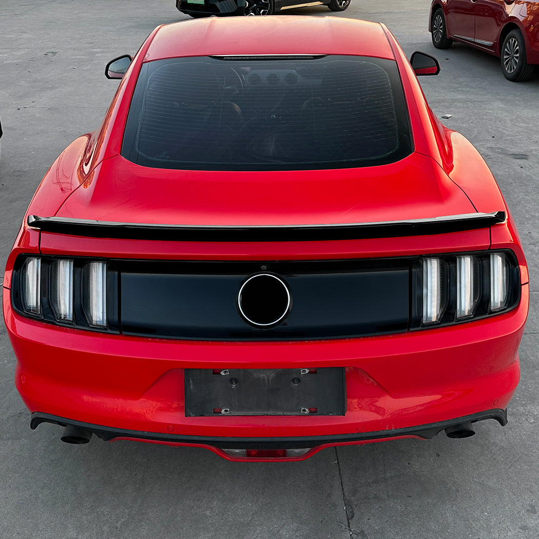 Gloss Black Boot Spoiler for Ford Mustang S550 MK6 15-23
