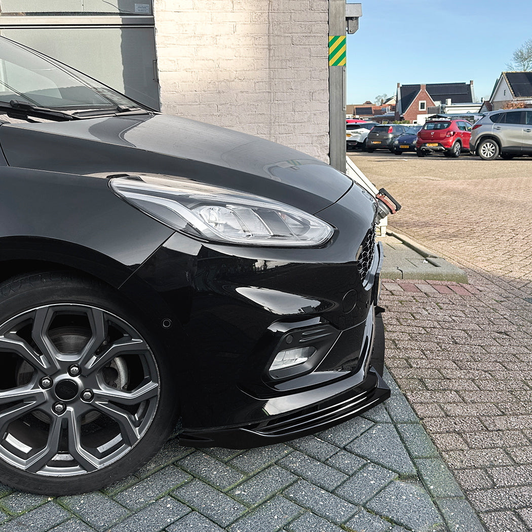 Gloss Black Front Splitter for Ford Fiesta ST B479 MK8 18-20