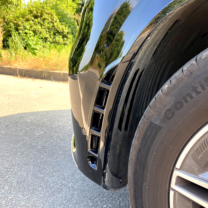 Gloss Black Front Side Trims for Mercedes Benz W167 C167 GLE 19-23
