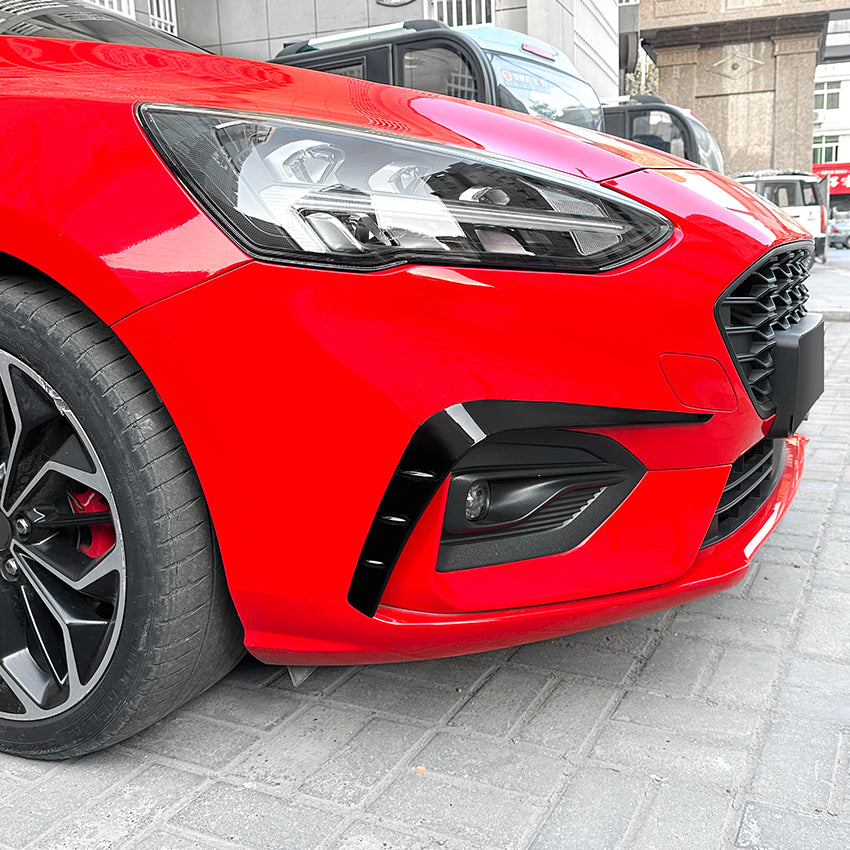 Gloss Black Front Canards for Ford Focus ST C519 MK4 19-22
