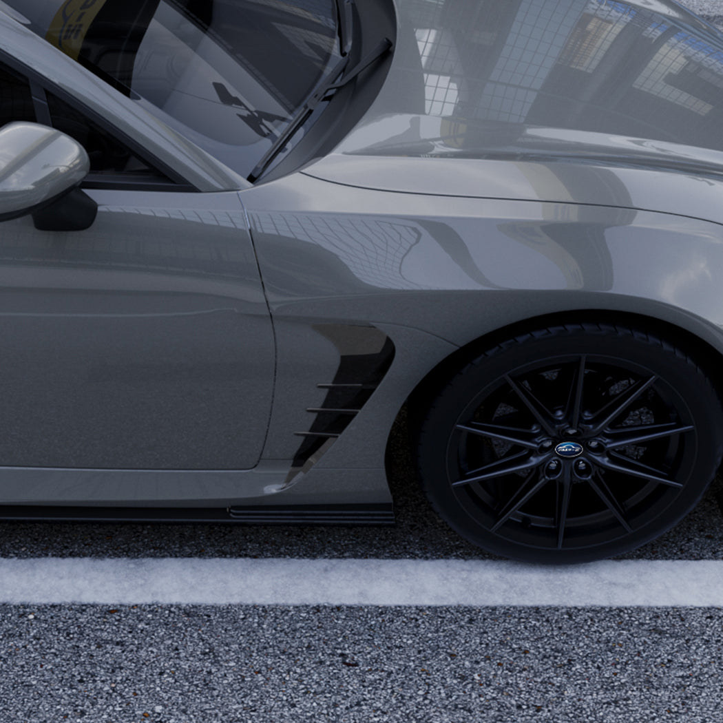 Gloss Black Side Fender Trims for Toyota GR86 22-26
