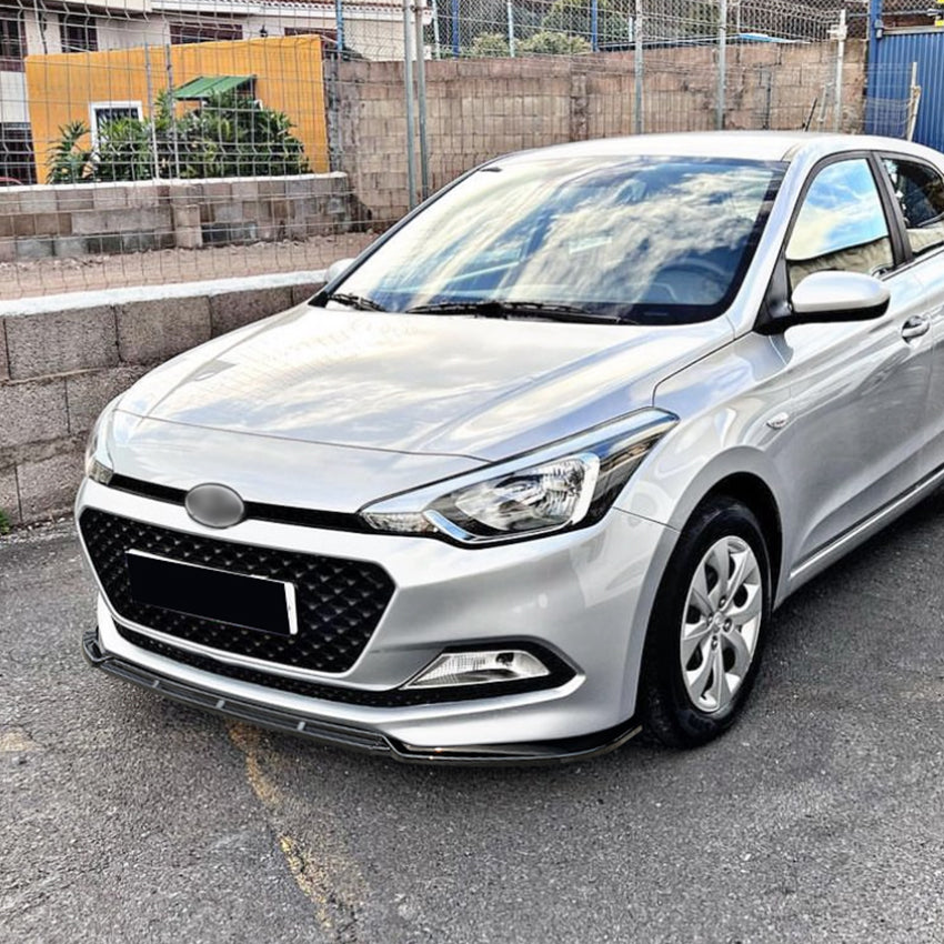 Gloss Black Front Splitter for Hyundai i20 MK2 15-17