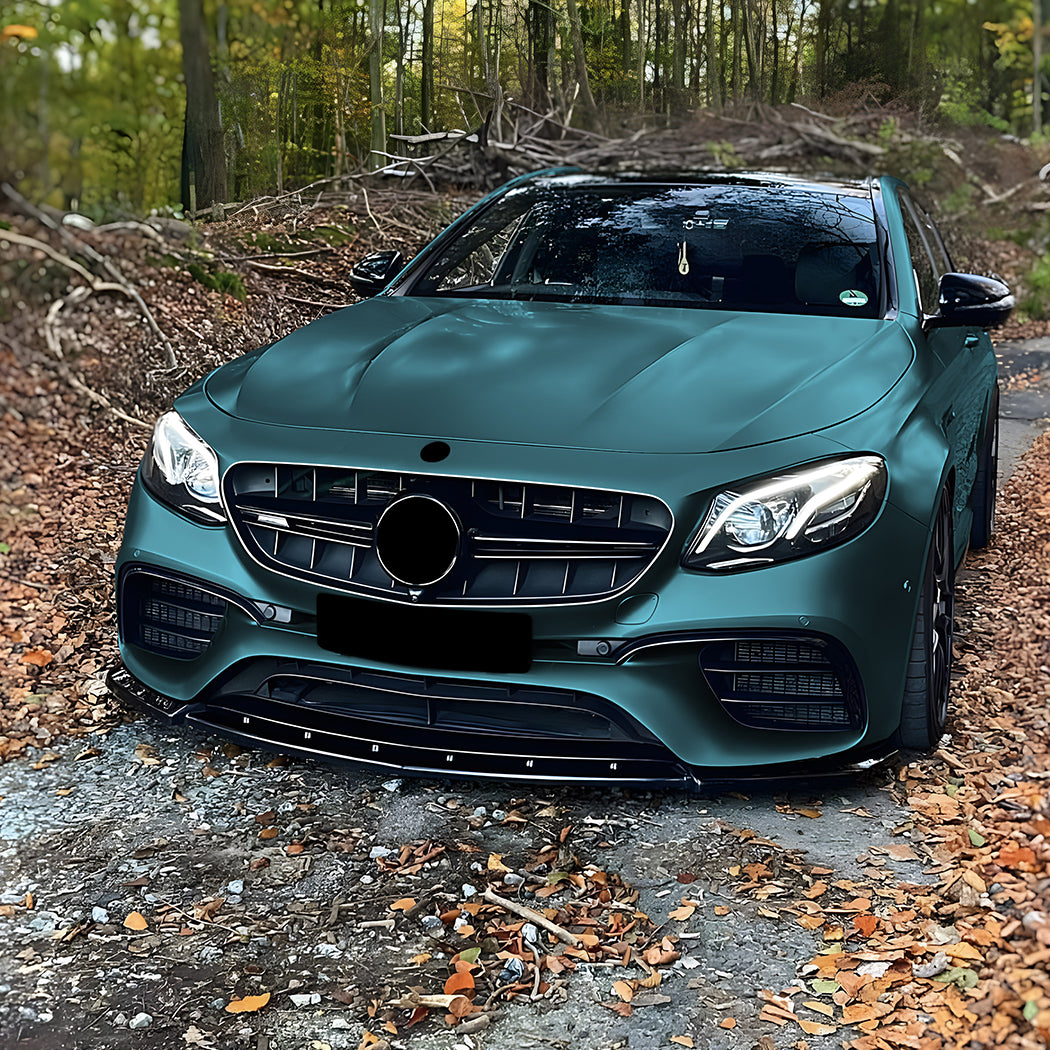 AMG Style Gloss Black Front Splitter for Mercedes Benz W213 C238 E63 16-20 - Carbon Factory