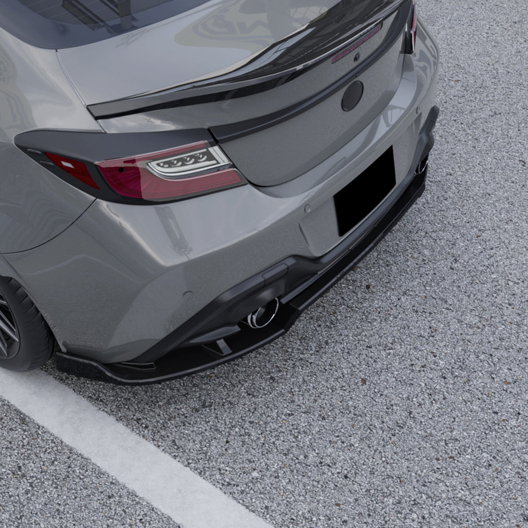 V Style Gloss Black Rear Diffuser for Toyota GR86 22-26