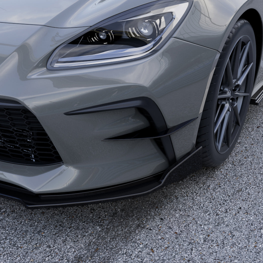 Gloss Black Front Canards for Toyota GR86 22-26