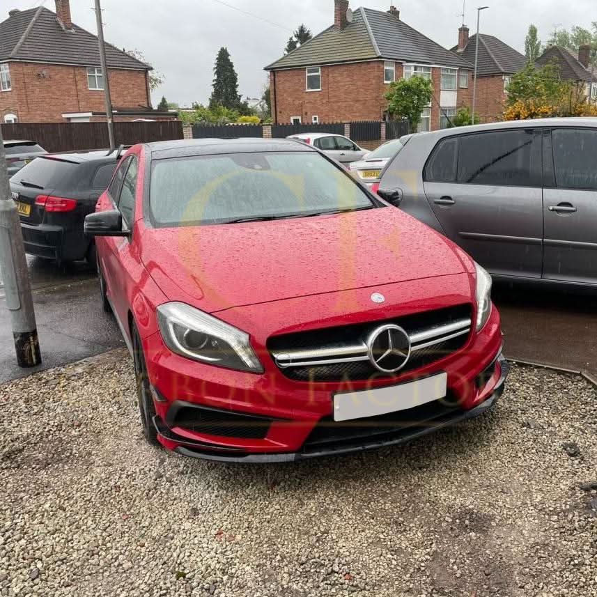 A45 AMG Gloss Black Canards (6 Pieces) for Mercedes Benz W176 A Class 12-15 - Carbon Factory