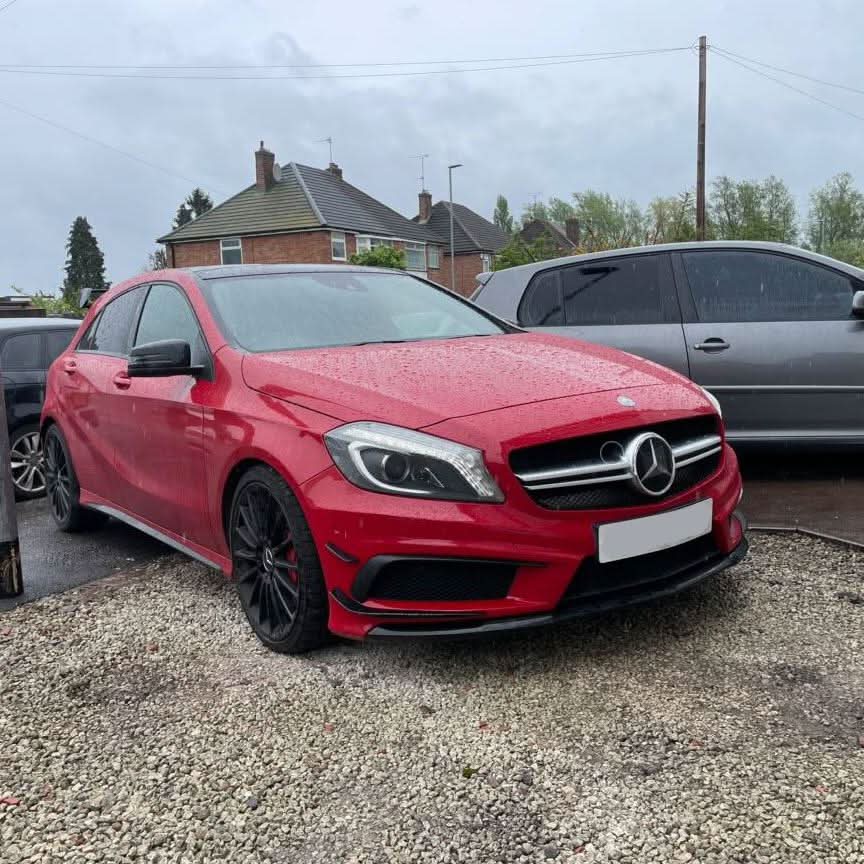 A45 AMG Gloss Black Canards (6 Pieces) for Mercedes Benz W176 A Class 12-15 - Carbon Factory
