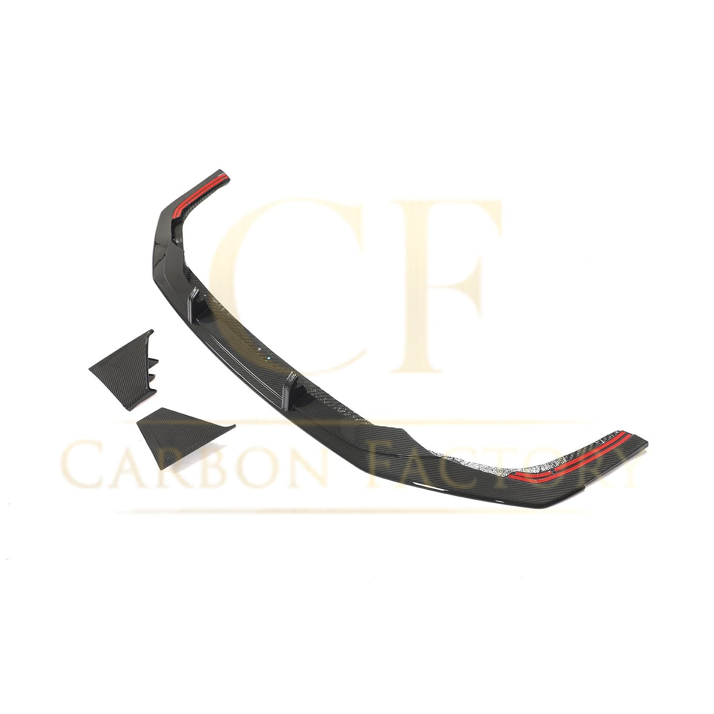 AB Style Pre-Preg Carbon Fibre Front Splitter for Audi 4K RS7 20-22-Carbon Factory