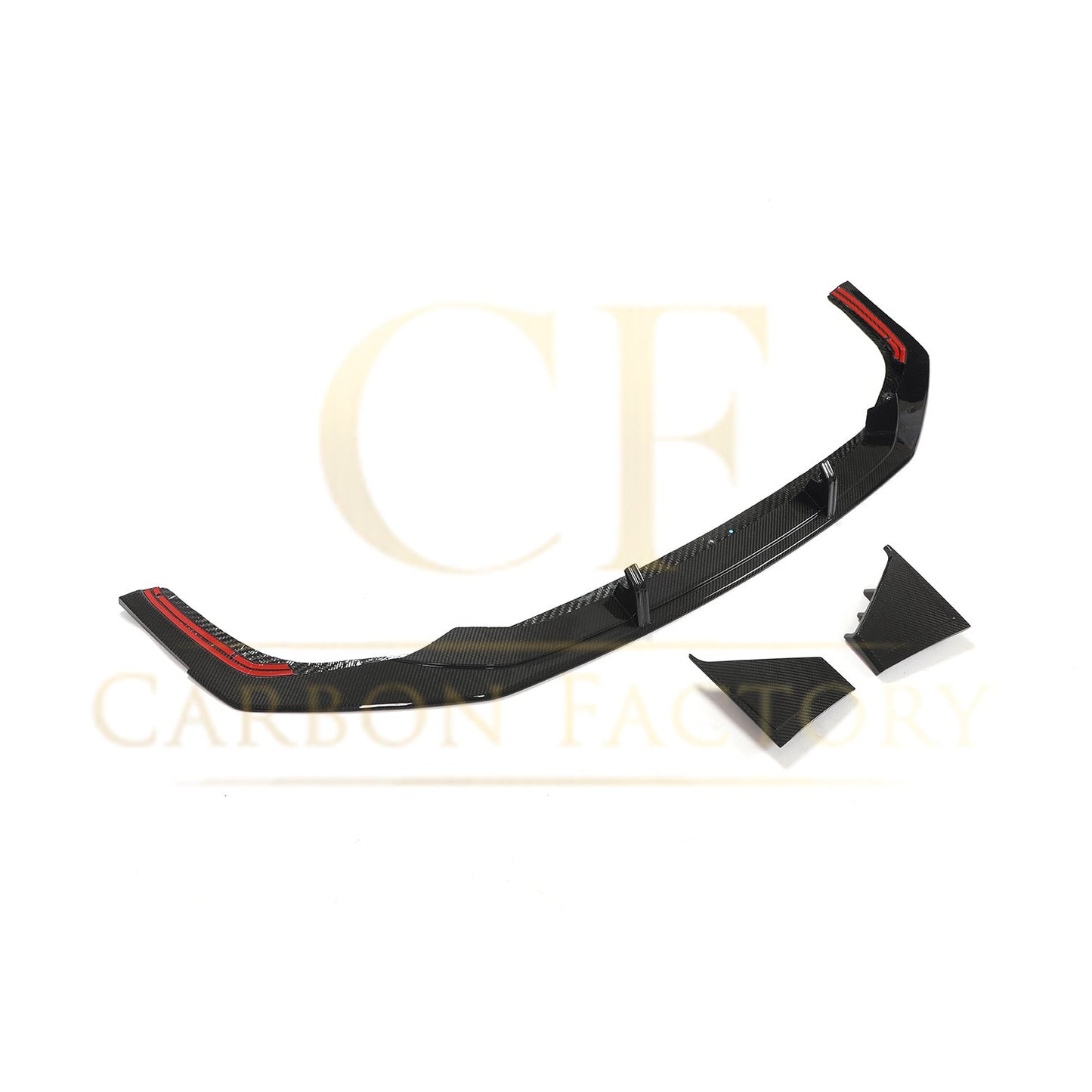 AB Style Pre-Preg Carbon Fibre Front Splitter for Audi 4K RS7 20-22-Carbon Factory