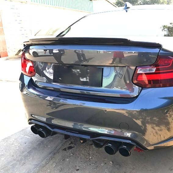 AK Style Carbon Fibre Rear Diffuser for BMW F87 F87C M2 16-21-Carbon Factory