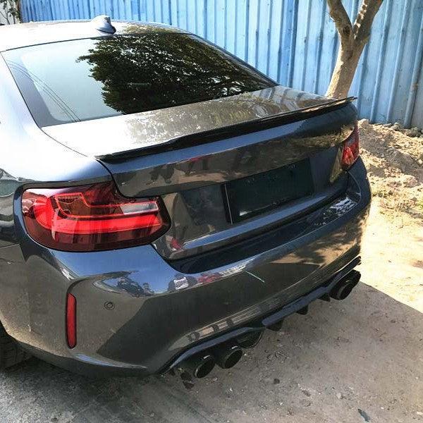 AK Style Carbon Fibre Rear Diffuser for BMW F87 F87C M2 16-21-Carbon Factory