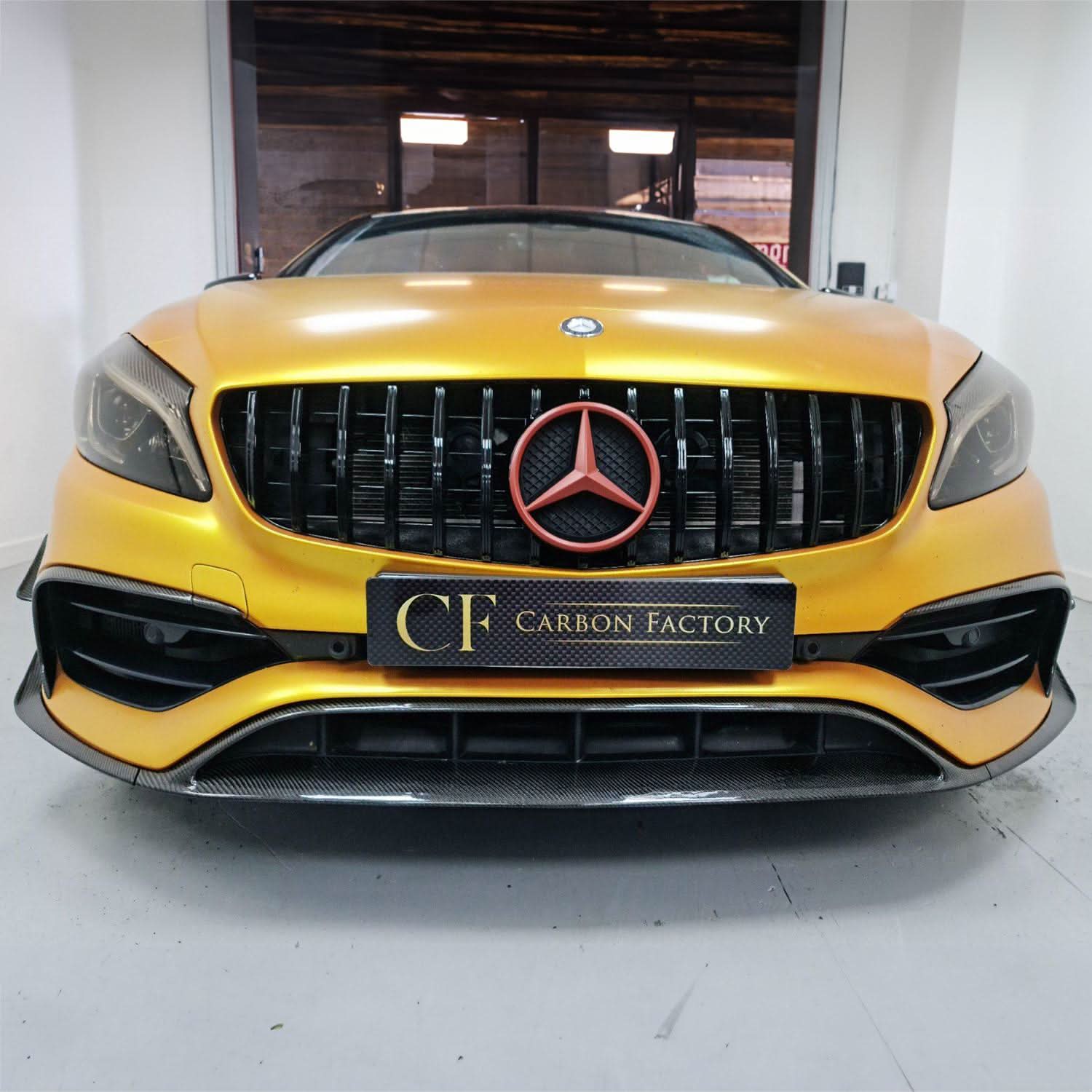 AMG Carbon Fibre Canards Winglets Splitter (8 Pieces) for Mercedes Benz W176 A Class 16-18 - Carbon Factory