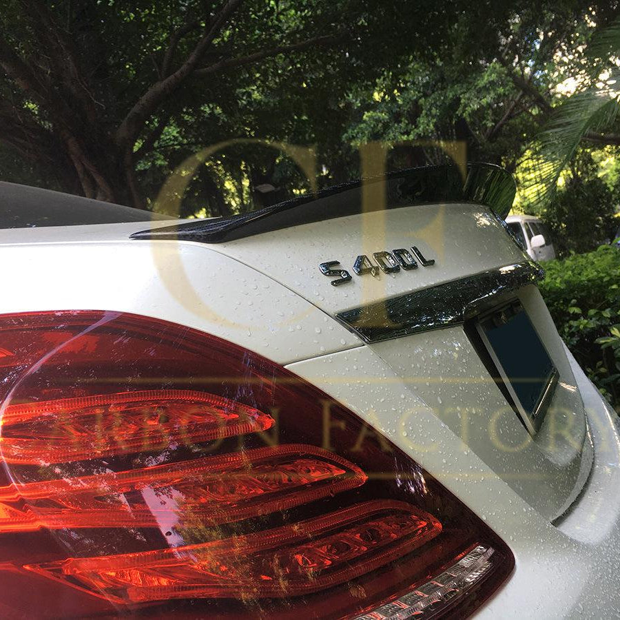 AMG Style Carbon Fibre Boot Spoiler for Mercedes Benz W222 S Class Saloon 14-20 - Carbon Factory