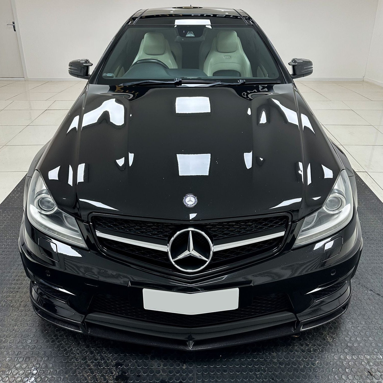 AMG Style Carbon Fibre Front Splitter for Mercedes Benz W204 C63 Facelift 12-14 - Carbon Factory