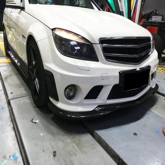 AMG Style Carbon Fibre Front Splitter for Mercedes Benz W204 C63 Pre-Facelift 07-11 - Carbon Factory