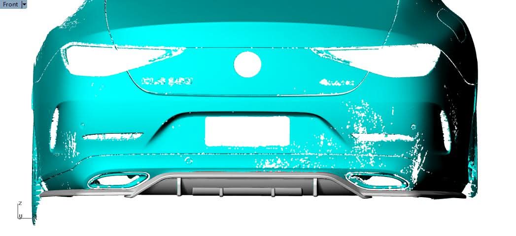 AMG Style Carbon Fibre Rear Diffuser for Mercedes Benz C257 CLS 19-Present - Carbon Factory