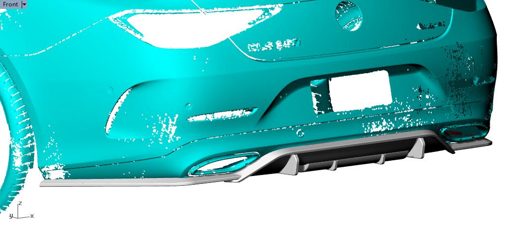 AMG Style Carbon Fibre Rear Diffuser for Mercedes Benz C257 CLS 19-Present-Carbon Factory