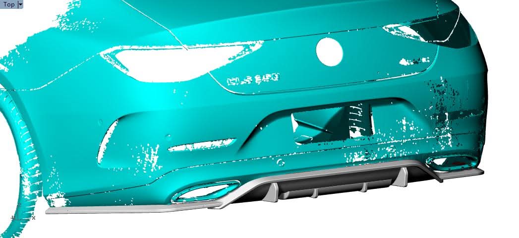 AMG Style Carbon Fibre Rear Diffuser for Mercedes Benz C257 CLS 19-Present - Carbon Factory