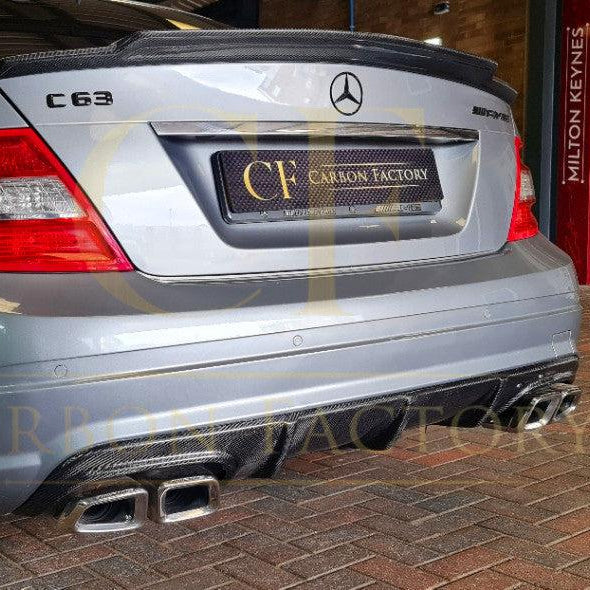 AMG Style Carbon Fibre Rear Diffuser for Mercedes Benz W204 C63 & C Class Pre-Facelift 07-10 - Carbon Factory