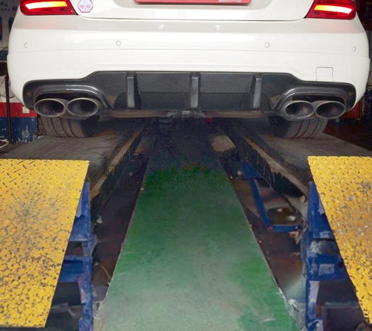 AMG Style Carbon Fibre Rear Diffuser for Mercedes Benz W204 C63 and C Class Facelift 12-14 - Carbon Factory