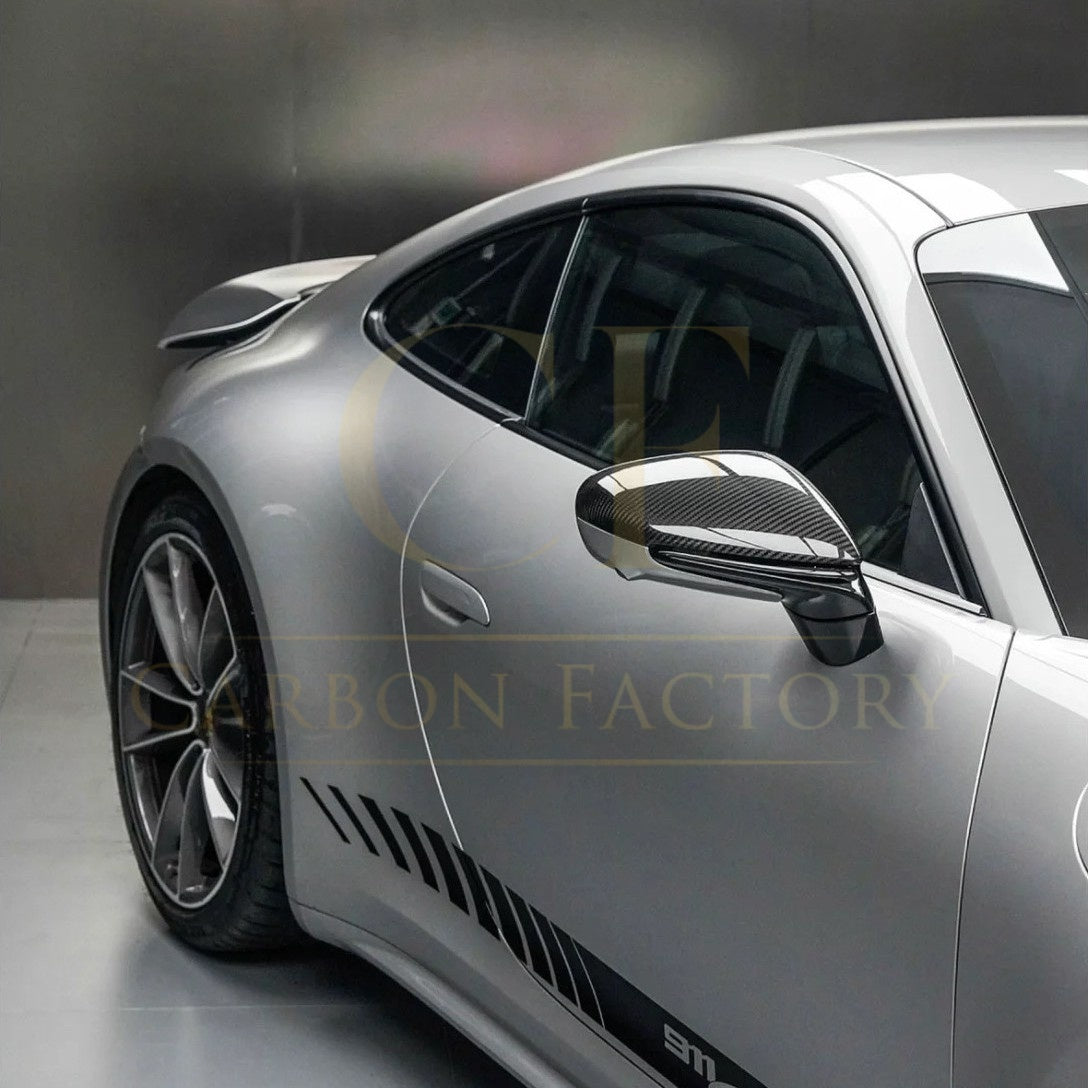 Pre-Preg Carbon Fibre Mirror Covers for Porsche 992 911 LHD 19-Present - Carbon Factory