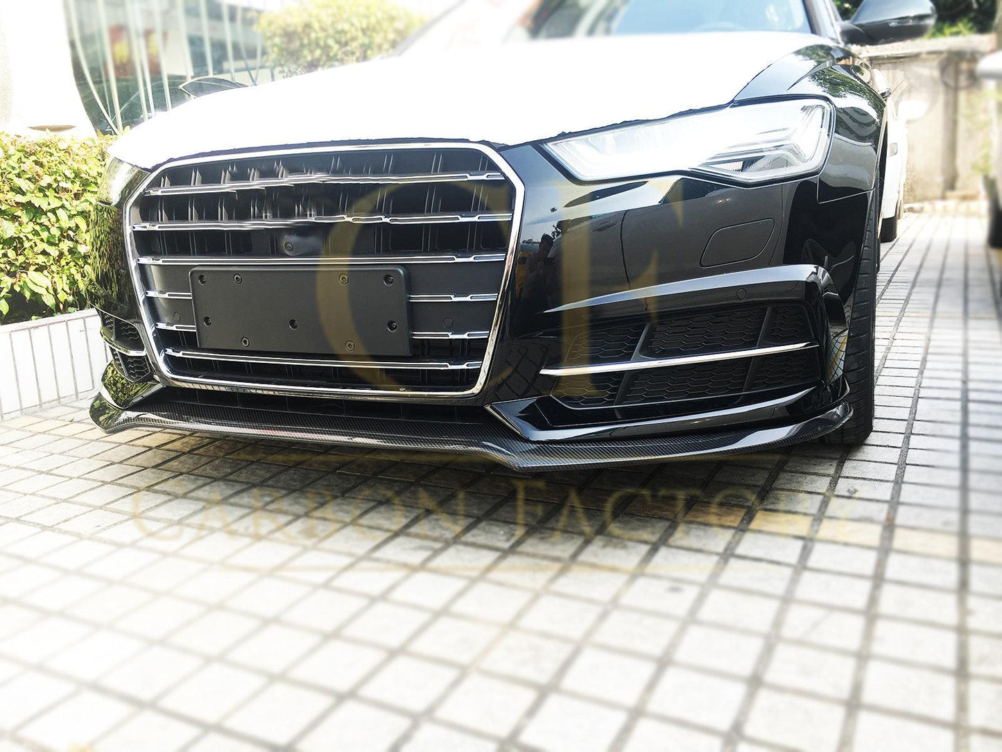 Audi C7.5 A6 S Line & S6 R Style Carbon Fibre Front Splitter 15-18-Carbon Factory