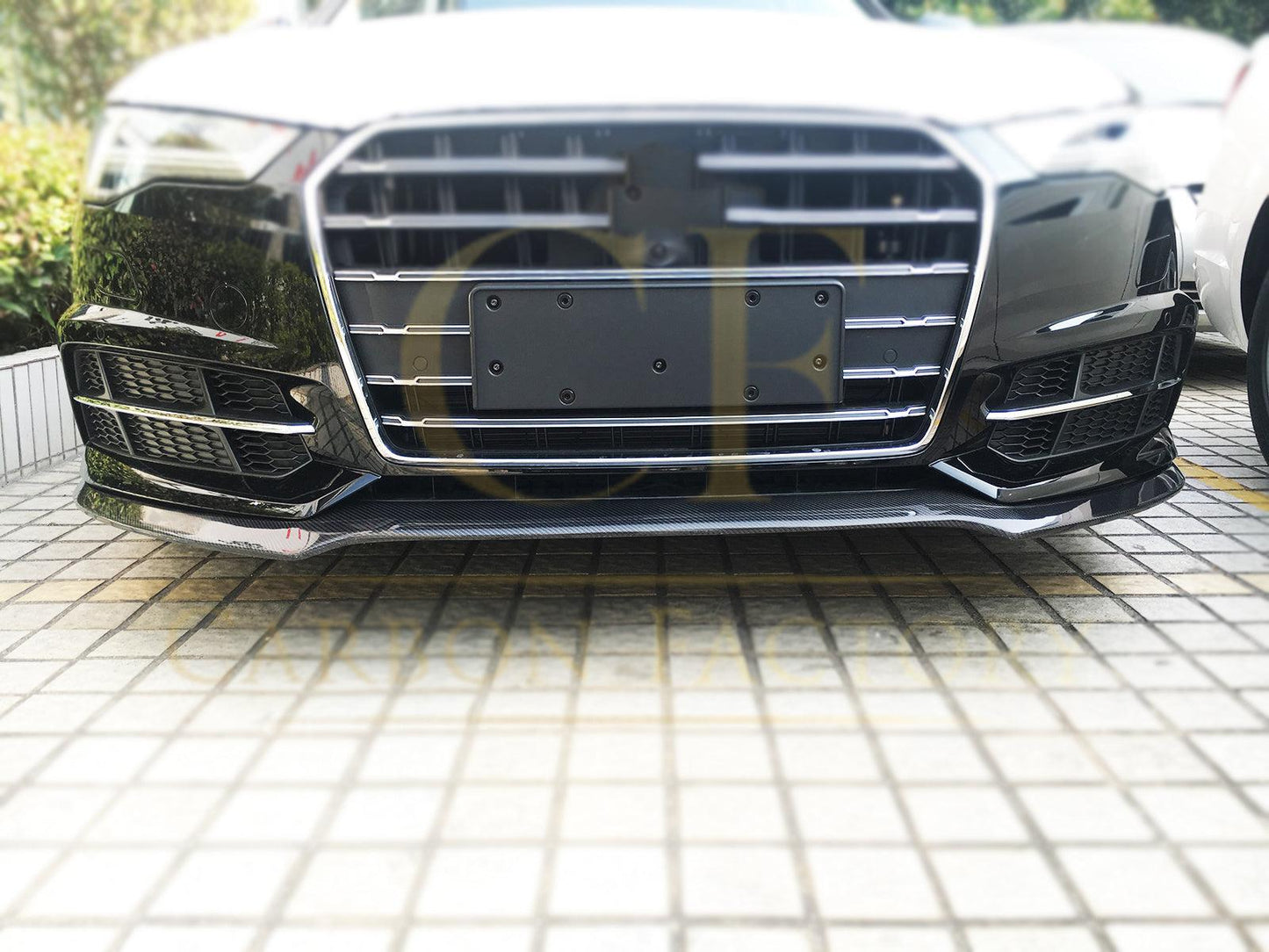 Audi C7.5 A6 S Line & S6 R Style Carbon Fibre Front Splitter 15-18-Carbon Factory