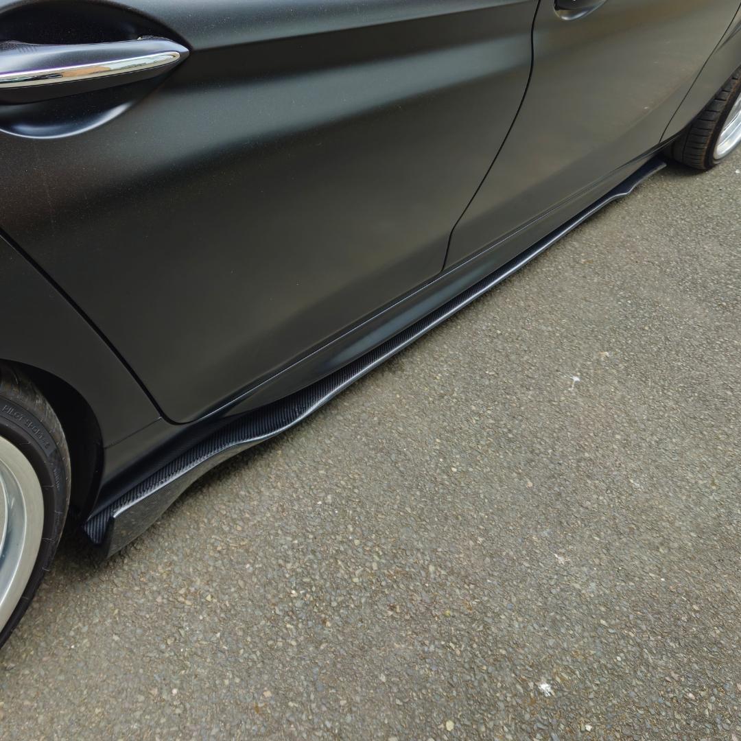 B Style Carbon Fibre Side Skirts for BMW F32 F33 F36 4 Series 14-20-Carbon Factory