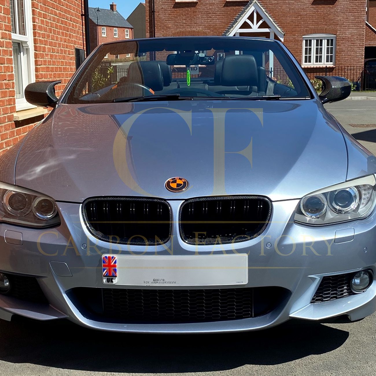 BMW E92 E93 3 Series inc M3 LCI Carbon Fibre / Gloss Black Front Grille 10-13-Carbon Factory