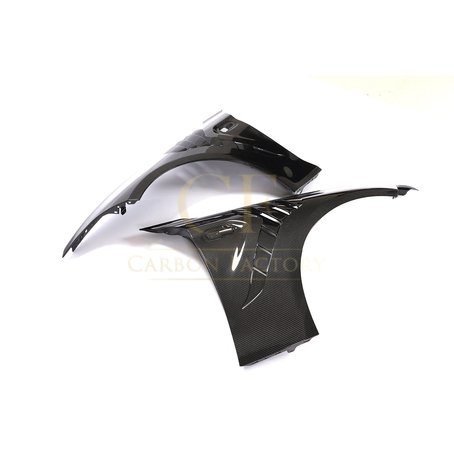 BSJ Style Carbon Fibre Front Wheel Arches for BMW 2 Series F87 M2 M2C 13-21-Carbon Factory