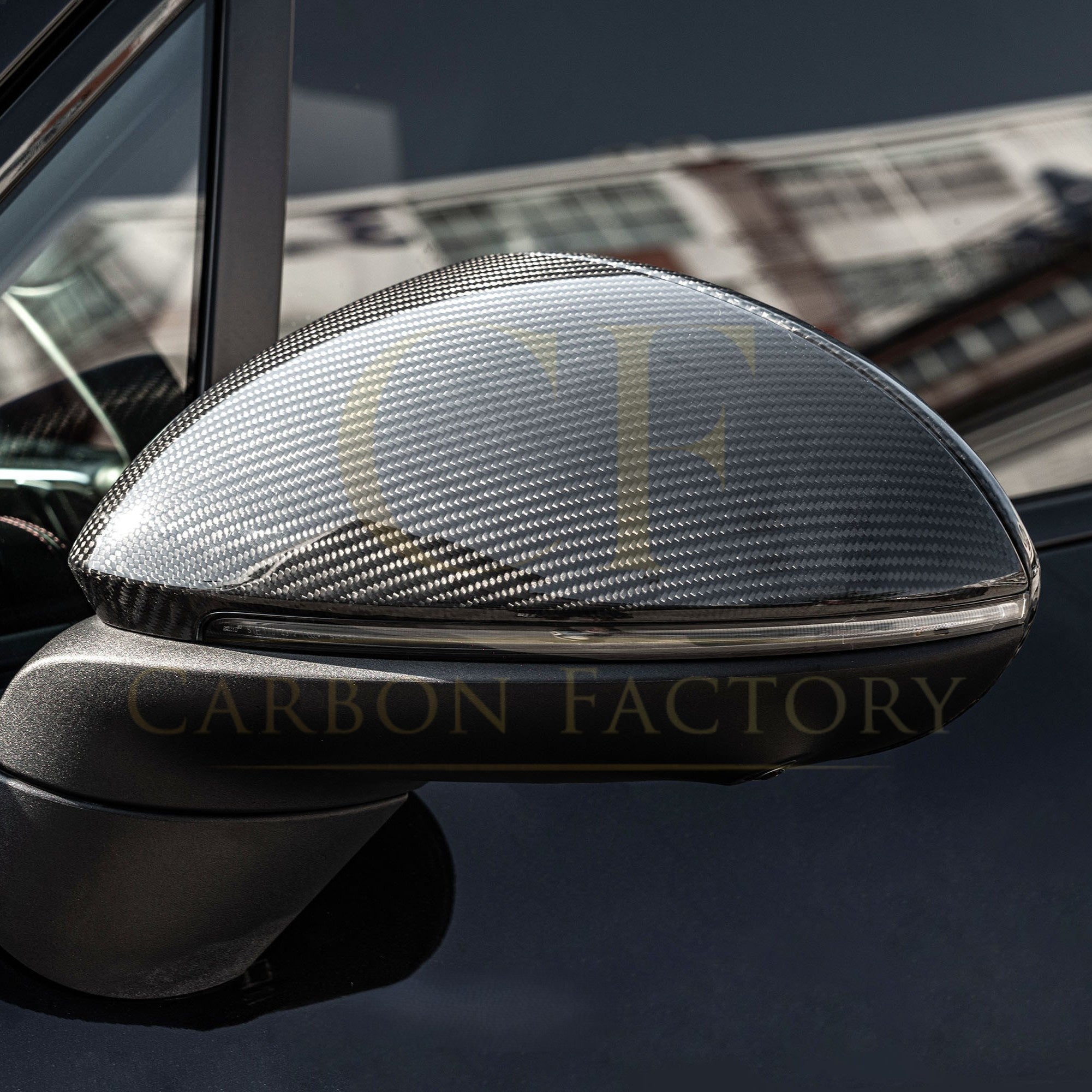 Pre-Preg Carbon Fibre Mirror Covers for Porsche Caynne 9ya 17-Present LHD - Carbon Factory