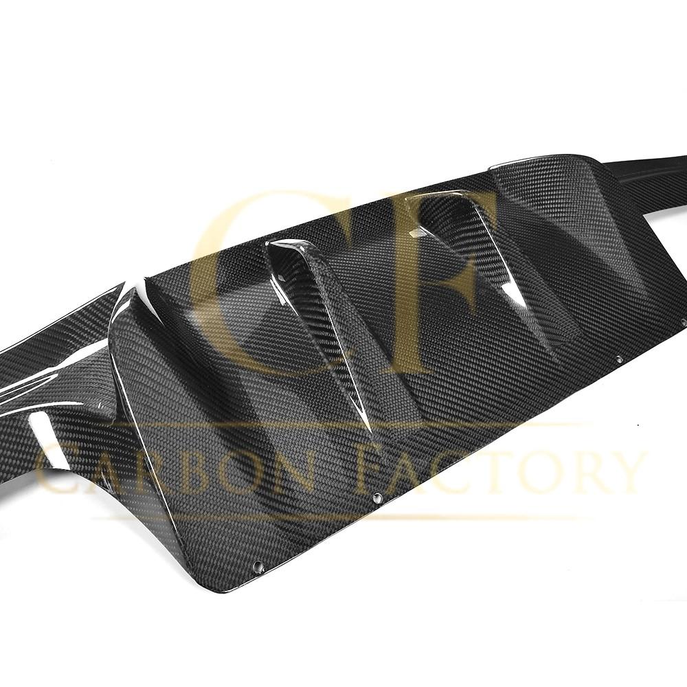 Big Fins Style Carbon Fibre Rear Diffuser for BMW F87 F87C M2 16-21-Carbon Factory
