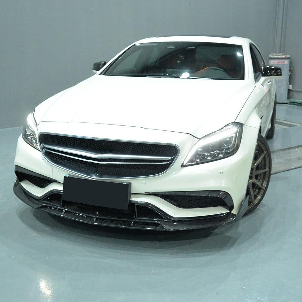 Brabus Style Carbon Fibre Front Splitter for Mercedes Benz C218 CLS 15-18-Carbon Factory