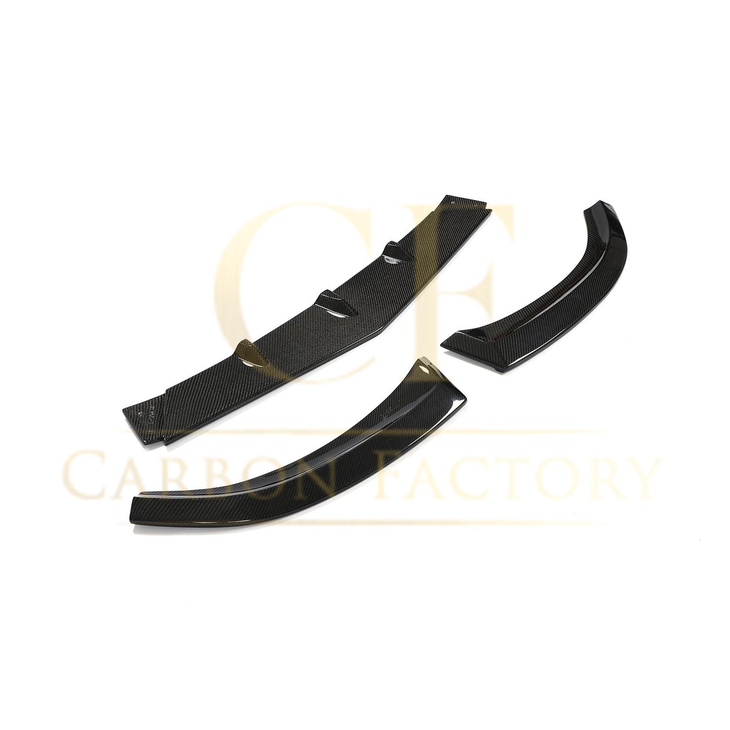 Brabus Style Carbon Fibre Front Splitter for Mercedes W205 C63 2 Door 15-18-Carbon Factory