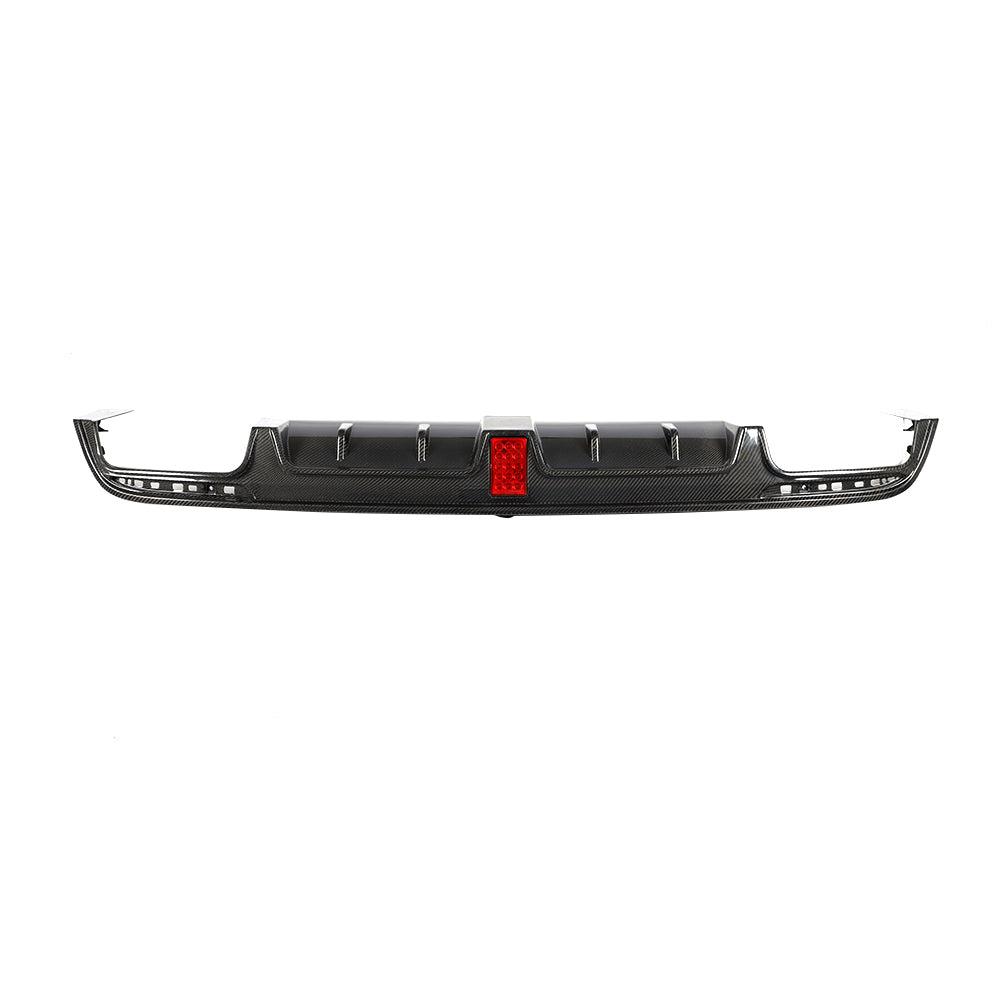 Brabus Style Carbon Fibre Rear Diffuser for Mercedes Benz W222 S Class Saloon 14-17-Carbon Factory