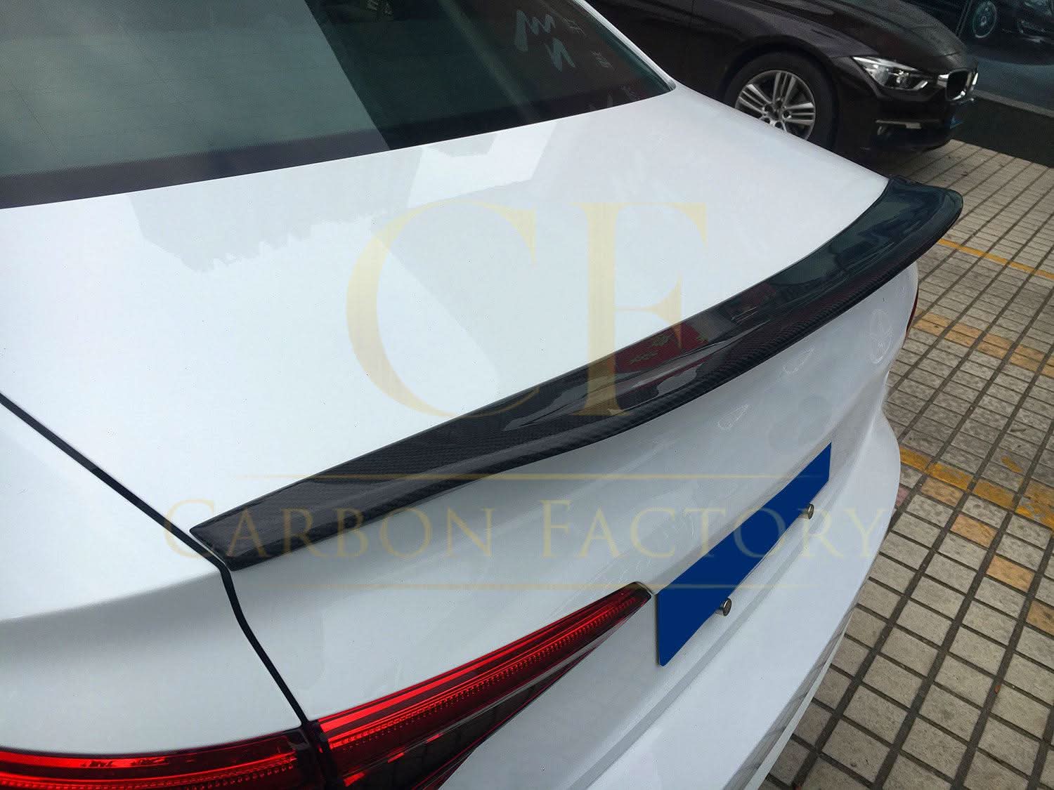 C Style Carbon Fibre Boot Spoiler for Audi A4 S4 B9 16-22 - Carbon Factory