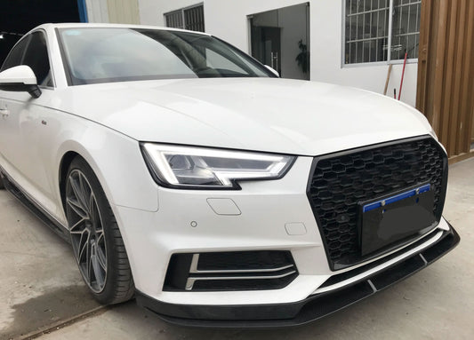C Style Carbon Fibre Front Splitter for Audi A4 B9 S Line & S4 16-18 - Carbon Factory