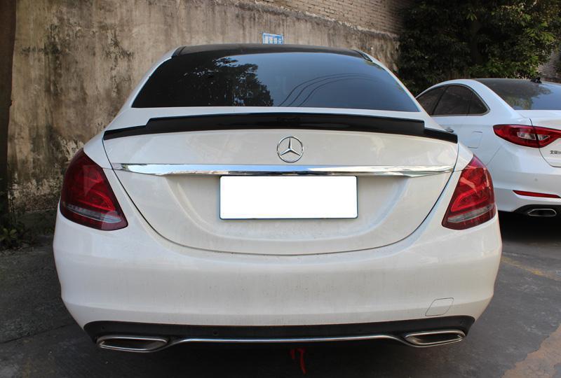 C74 Style Carbon Fibre Boot Spoiler for Mercedes Benz W205 C Class 15-21 - Carbon Factory