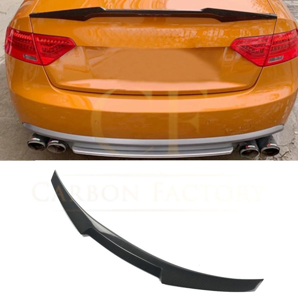 CF Style Carbon Fibre Boot Spoiler for Audi B8 B8.5 A5 07-16-Carbon Factory