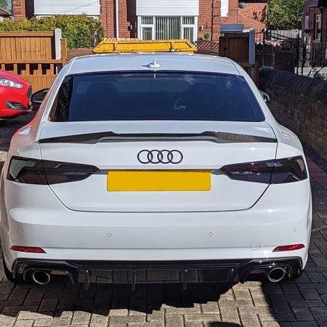 CF Style Carbon Fibre Boot Spoiler for Audi B9 A5 S5 RS5 2 Door 17-24-Carbon Factory