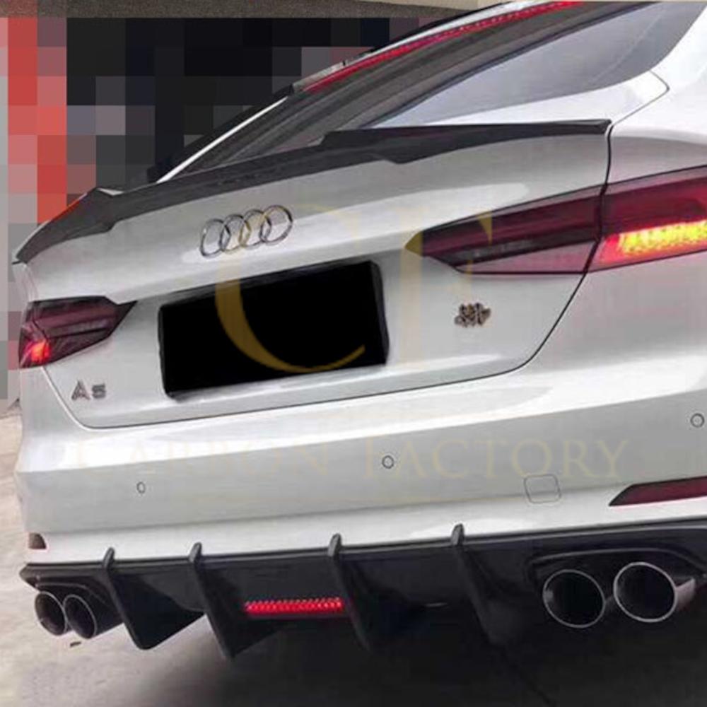 CF Style Carbon Fibre Boot Spoiler for Audi B9 A5 S5 RS5 2 Door 17-24-Carbon Factory