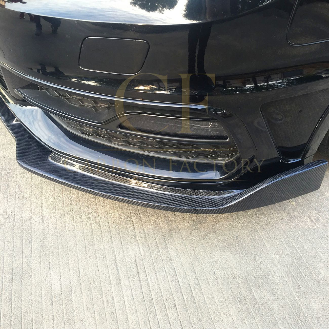 CF Style Carbon Fibre Front Splitter for Audi A3 Hatchback S Line & S3 13-15-Carbon Factory