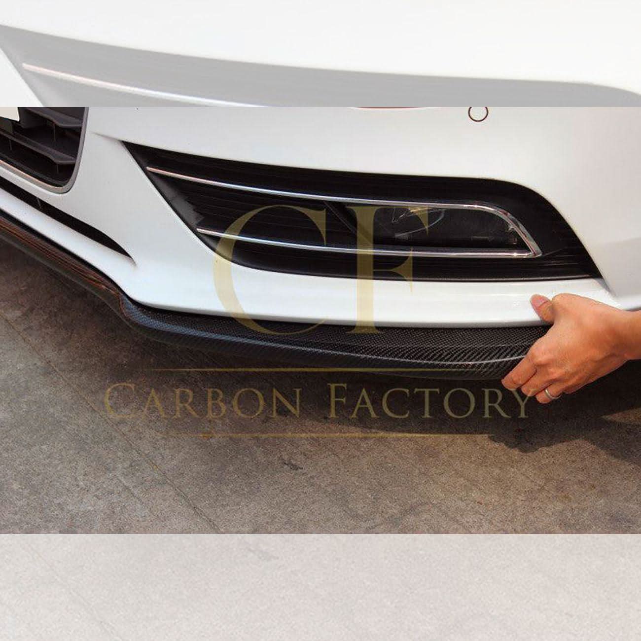 CF Style Carbon Fibre Front Splitter for Audi A4 B8.5 Non S Line 13-15 - Carbon Factory