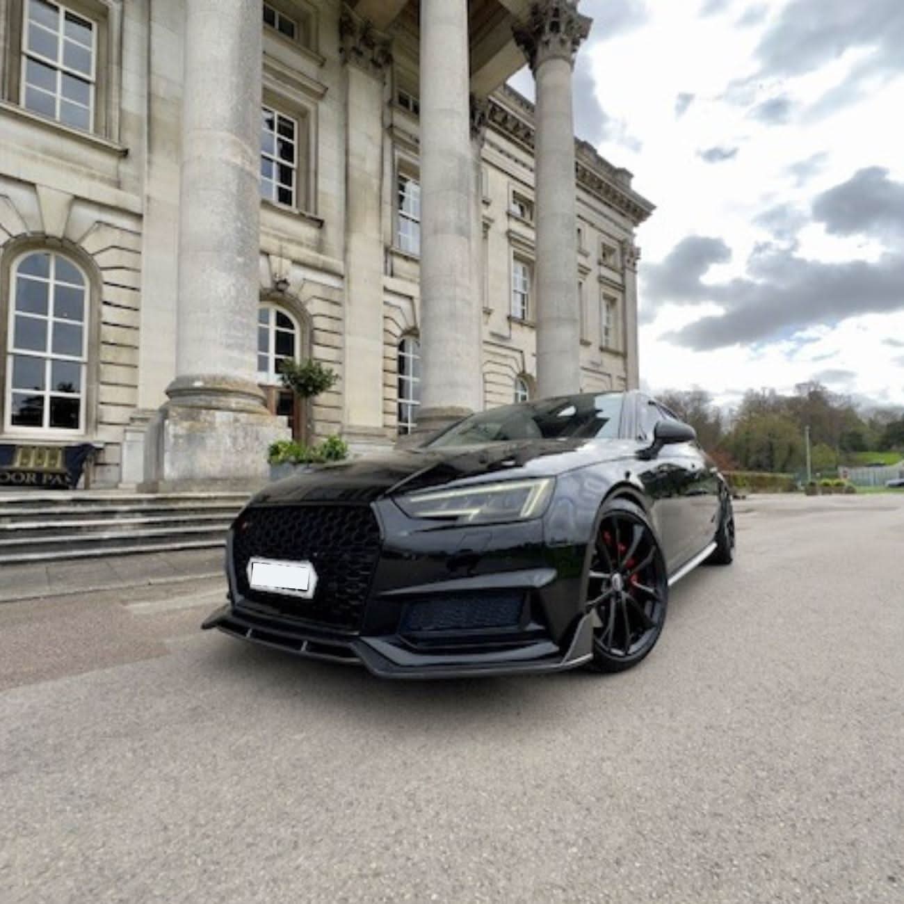 CF Style Carbon Fibre Front Splitter for Audi A4 B9 S Line & S4 16-18 - Carbon Factory