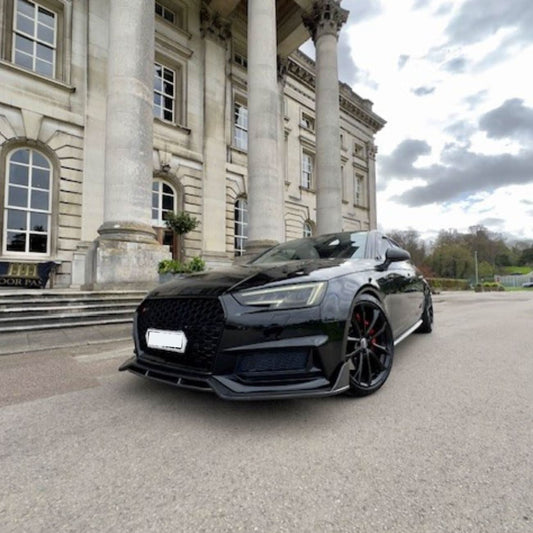 CF Style Carbon Fibre Front Splitter for Audi A4 B9 S Line & S4 16-18 - Carbon Factory